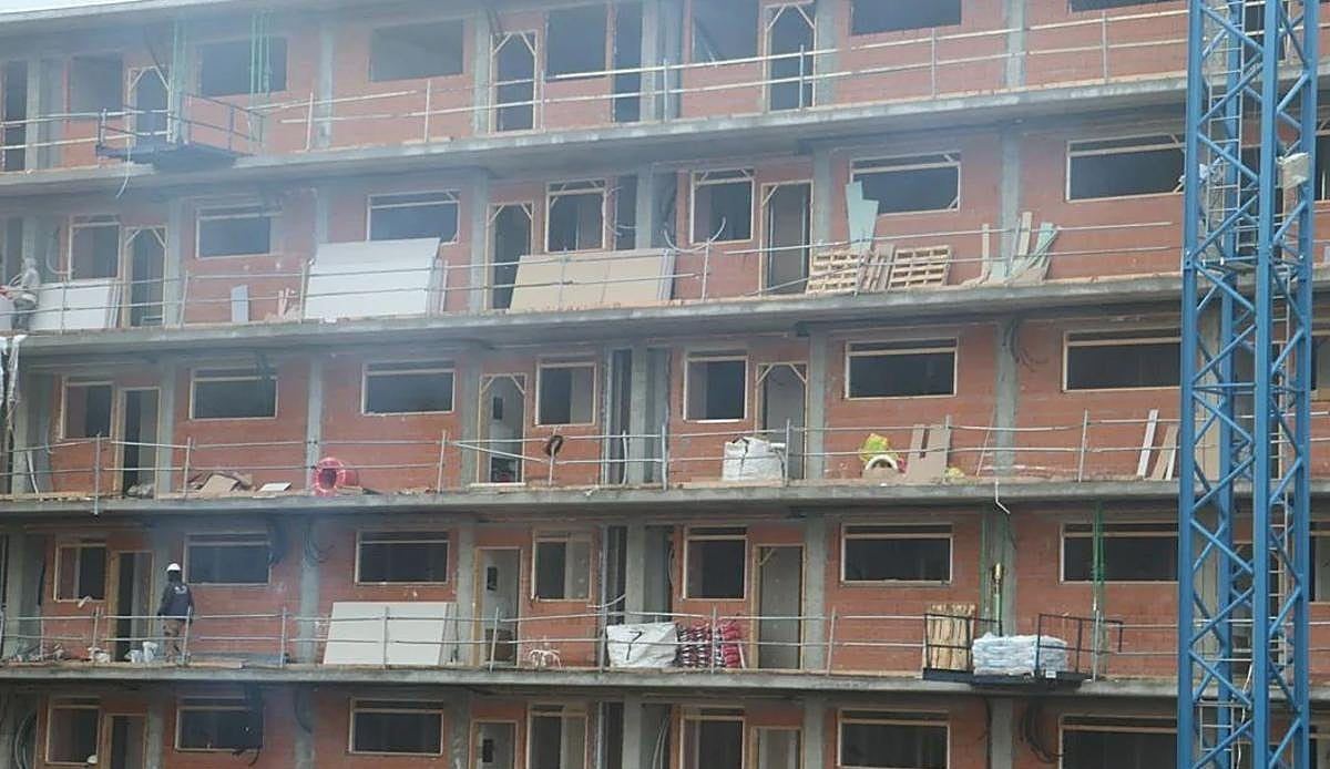 El bloque de cien pisos para jóvenes en La Palomera ya tiene la recta final a la vista: las llaves, para antes de Navidad