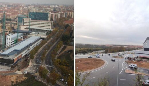 La rotonda del Hospital de Salamanca recupera su quitamiedos seis meses después del accidente mortal, pero sin nuevas medidas