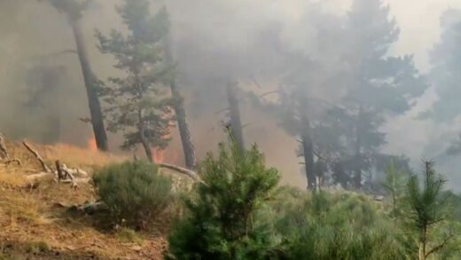 El incendio de Brieva deja tras de sí un paisaje calcinado y 420 vecinos que vuelven a casa con el miedo todavía en el cuerpo