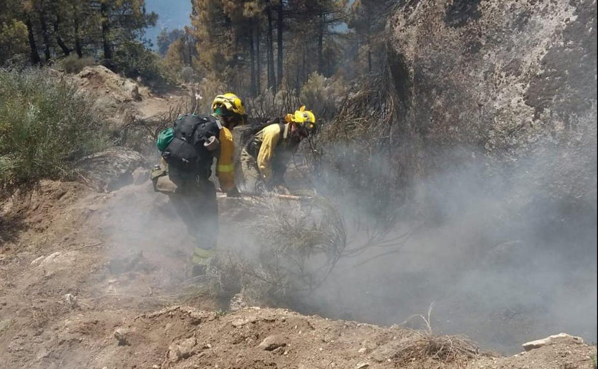El incendio de Burgohondo entra en una fase de calma pero los equipos no bajan la guardia ante posibles reactivaciones
