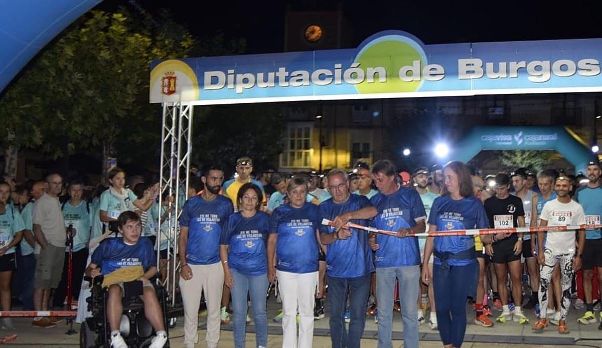 Villadiego llena la noche de verano con 750 corredores y un corazón solidario volcado con ASPAYM