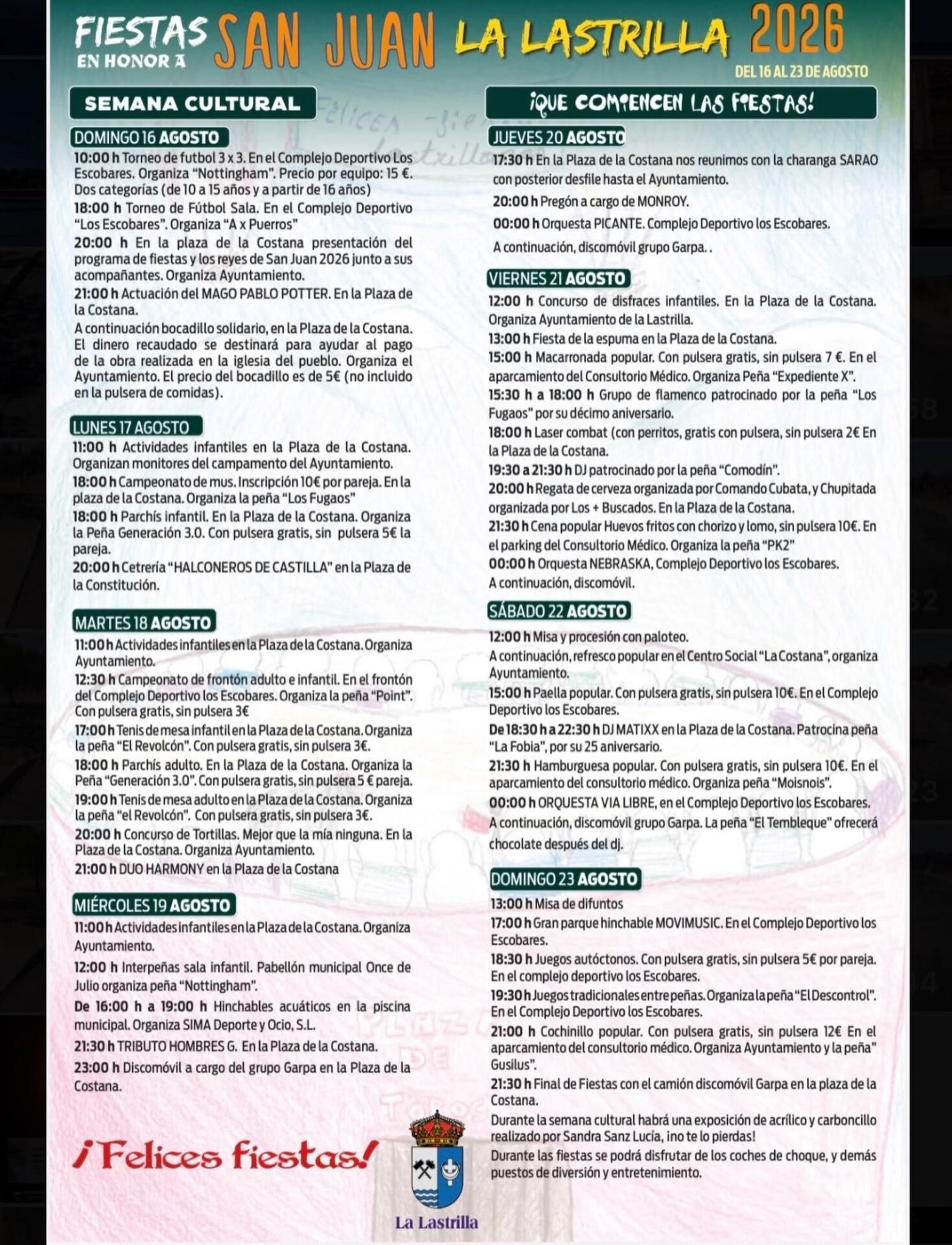 Cartel de Fiestas de La Lastrilla