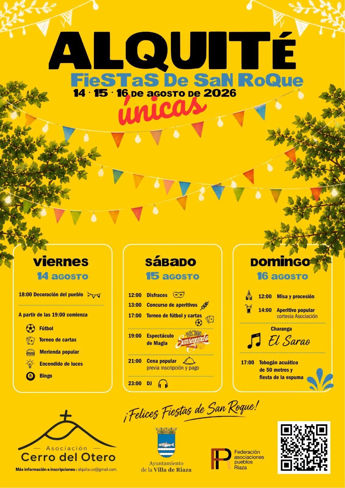 Cartel de Fiestas en Alquité - Riaza