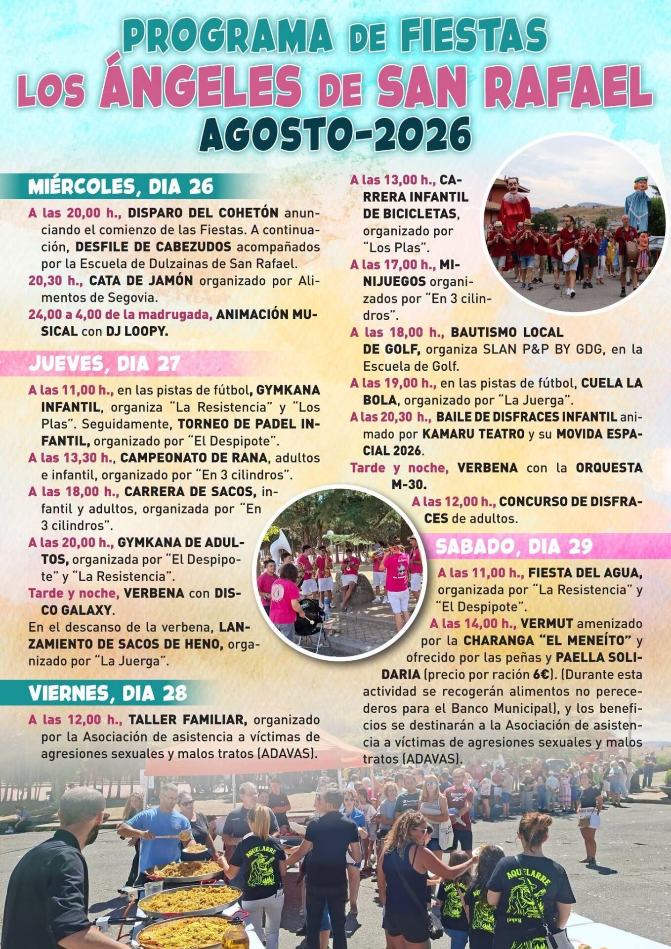 Cartel de Fiestas en  Ángeles de San Rafael