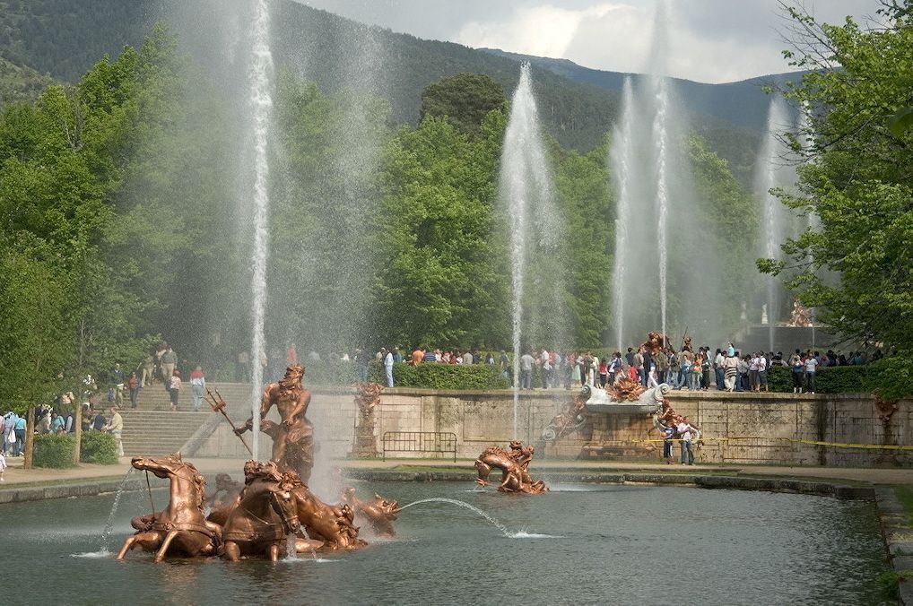Cartel de Fuentes Palacio Real el 8 de agosto en La Granja