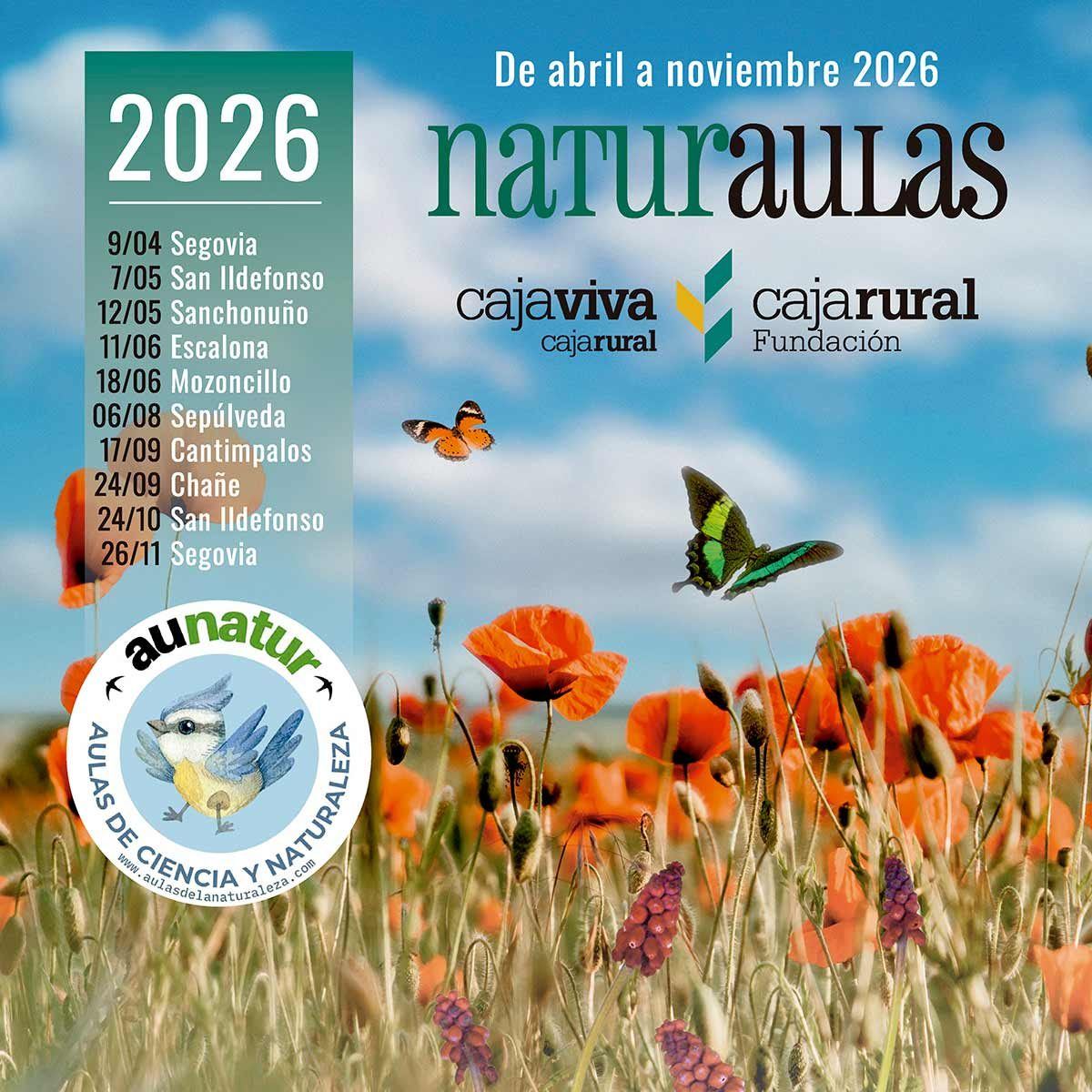 Cartel de Naturaulas 2026 - Concierto divulgativo Canta Aves Actividad Familiar- Sepúlveda