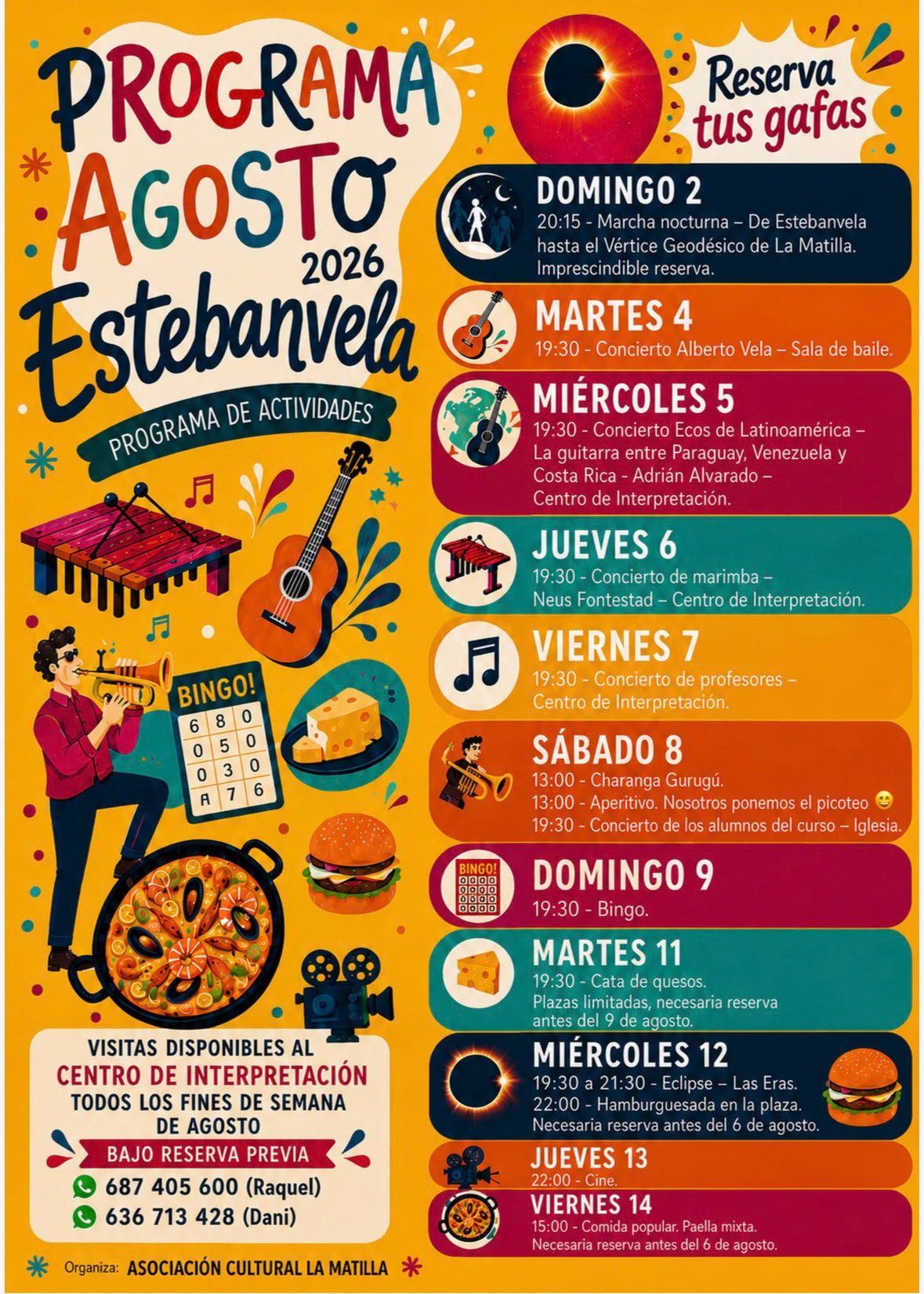 Cartel de Programa Agosto de Estebanvela 2026