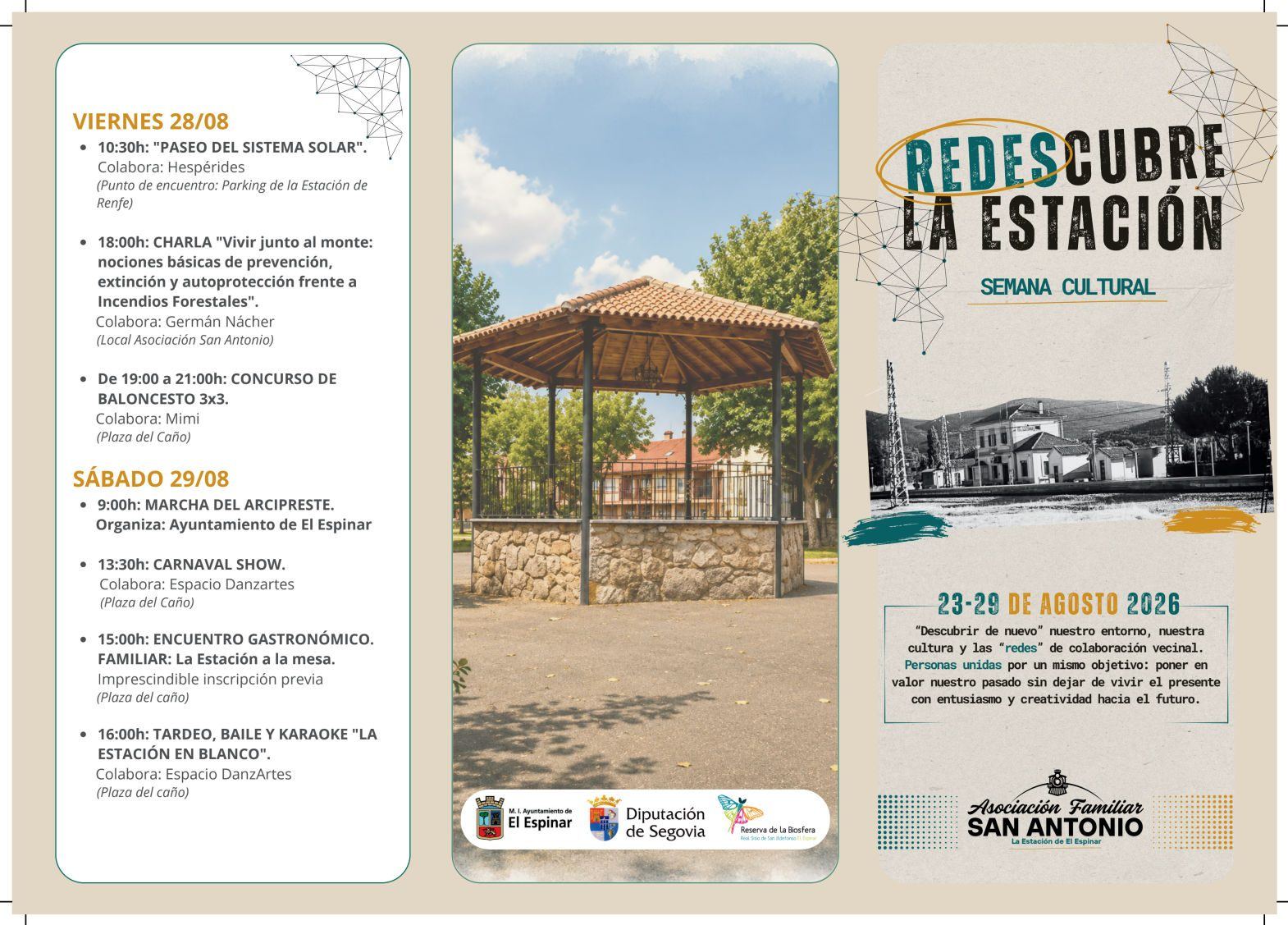 Cartel de Semana Cultural en La Estación - El Espinar