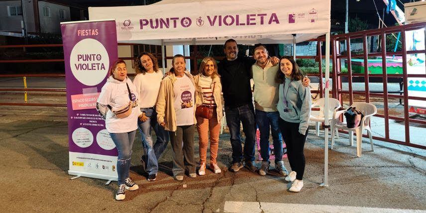 El Punto Violeta llega a las fiestas de Mesones para que nadie celebre con miedo