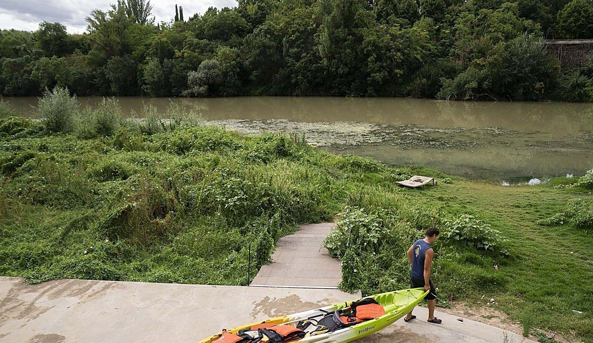 El embarcadero del Ebro en Logroño podría tener rampa antes de que acabe el año