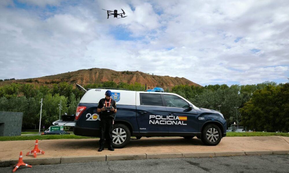 Interceptan un dron sin permiso sobrevolando la cárcel de Logroño aprovechando el eclipse