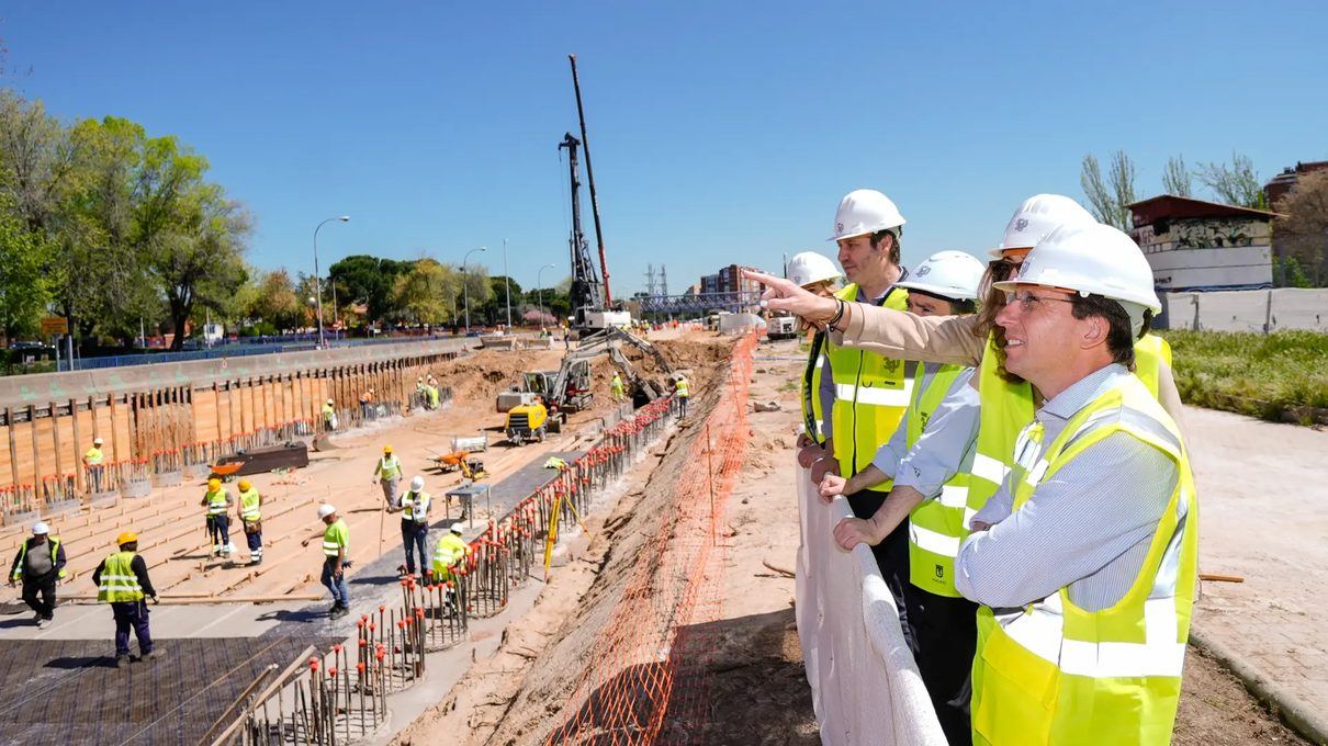 Madrid corta durante tres semanas el túnel de la M-30 hacia la A-5 para avanzar en el futuro Paseo Verde del Suroeste