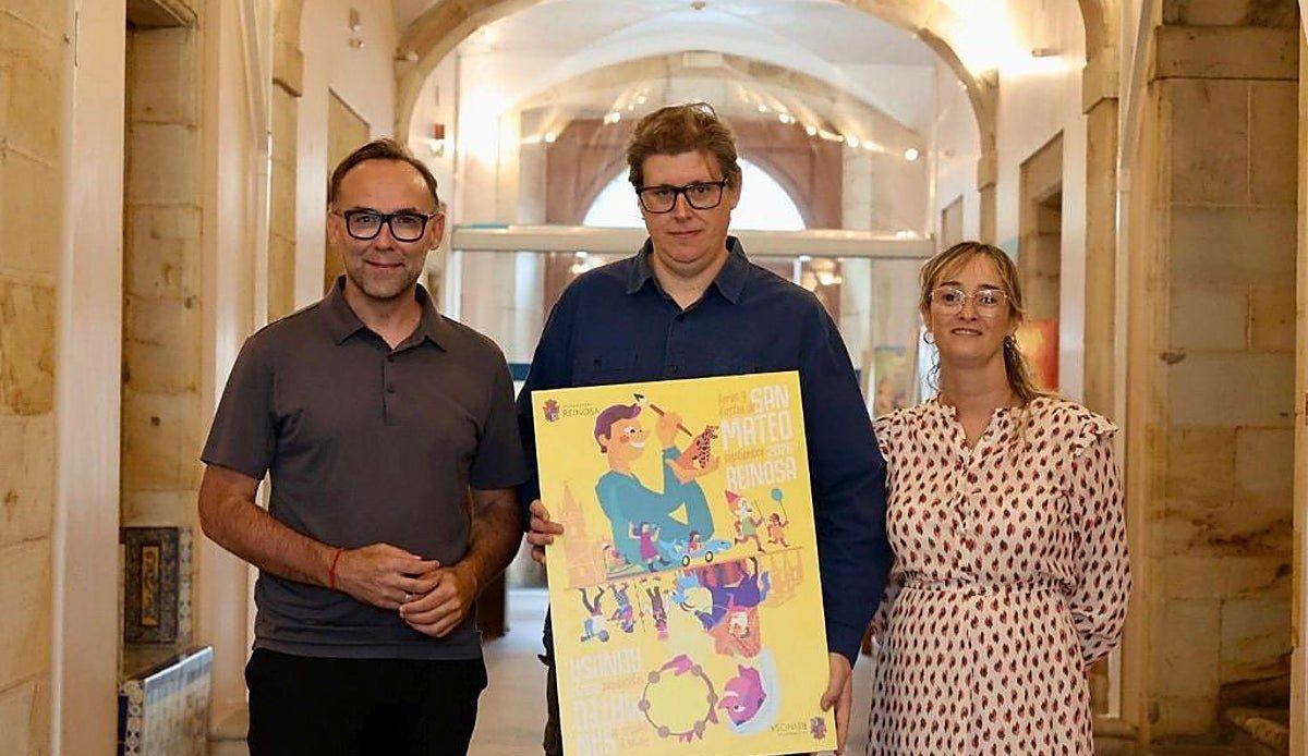 El ilustrador reinosano Alberto González gana por sexta vez el concurso del cartel de las fiestas de San Mateo