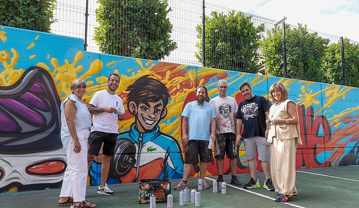 Polanco rinde homenaje eterno a 'Posa' con un mural de 300 metros cuadrados