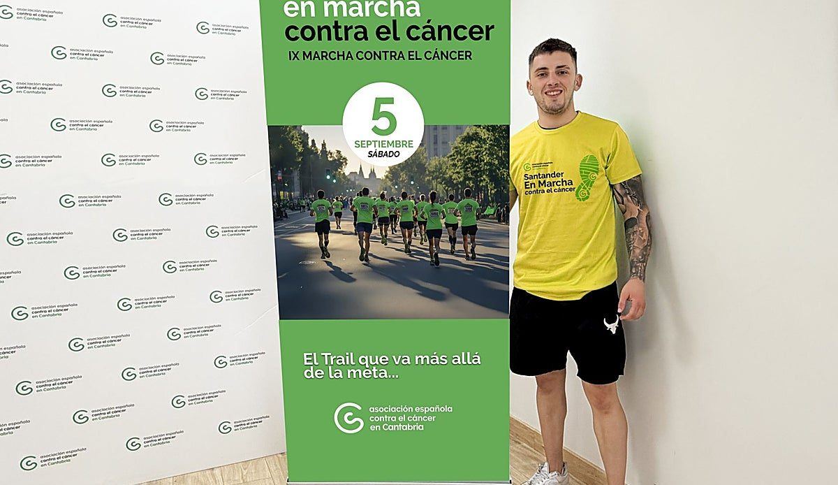 El campeón que venció al cáncer a los tres años dará el pistoletazo de salida a la Marcha Solidaria de Santander