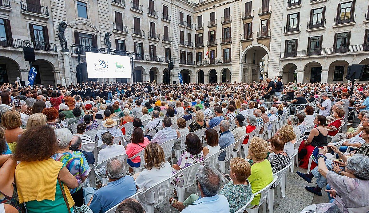 El Festival Internacional de Santander llena la Porticada con música, historia y 75 años de recuerdos