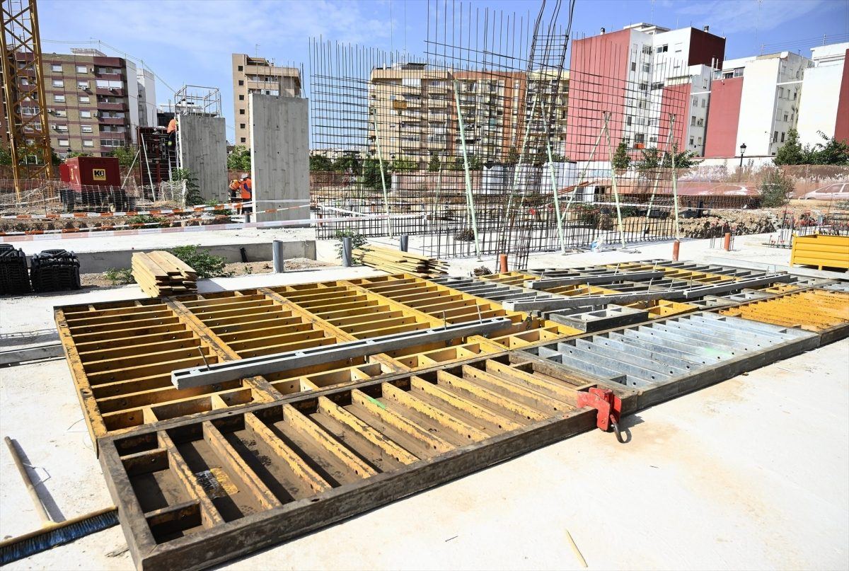 València invierte casi diez millones en el nuevo colegio del Parc Central para acabar con ocho años de aulas prefabricadas