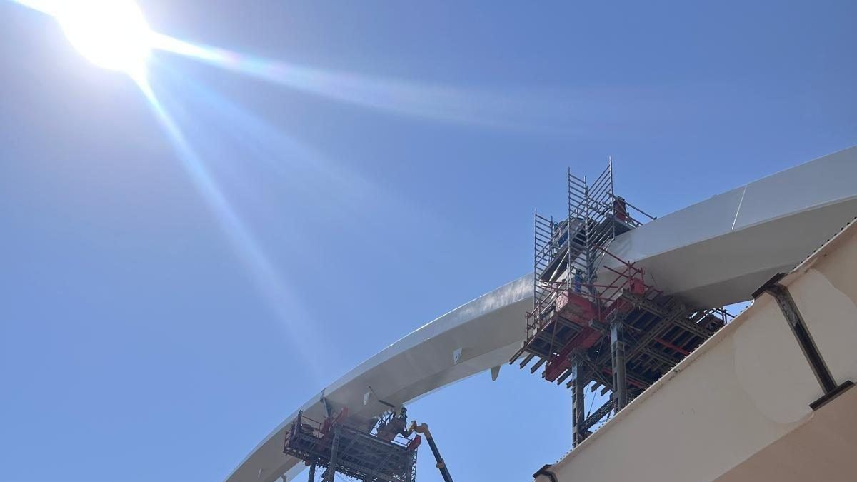 El viaducto del Duero toma forma: el gran arco de la A-11 ya asoma sobre el río