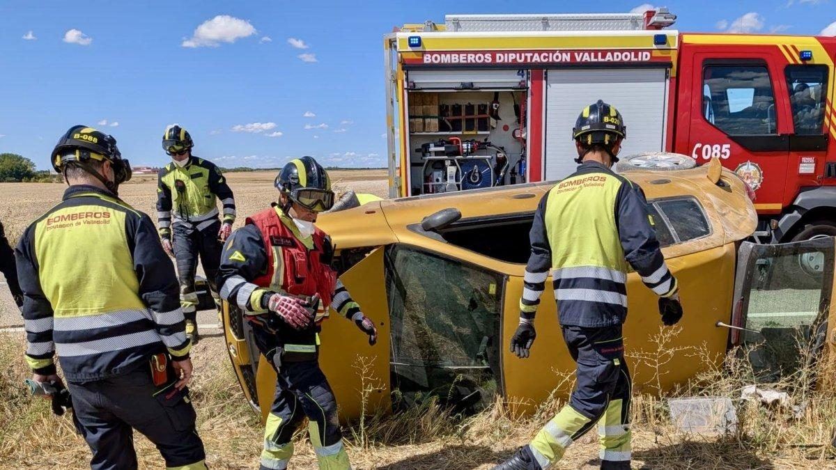 Un domingo negro en las carreteras de Valladolid: cinco heridos en tres accidentes simultáneos