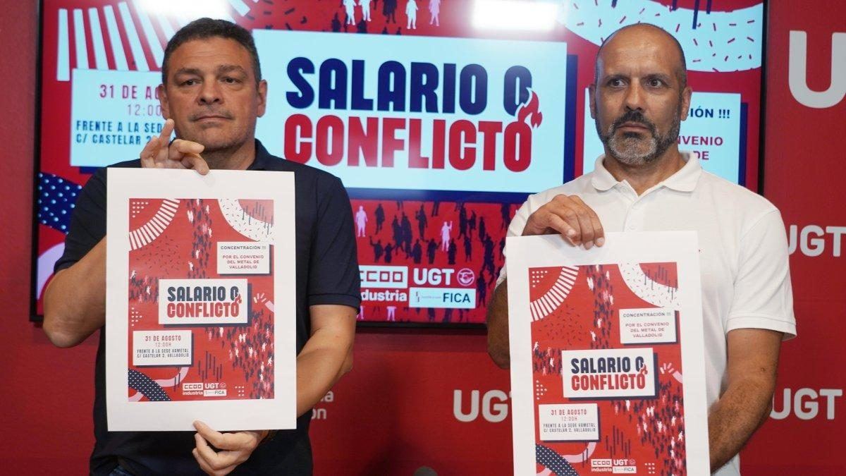 Los trabajadores del metal de Valladolid toman la calle ante el bloqueo patronal del convenio colectivo