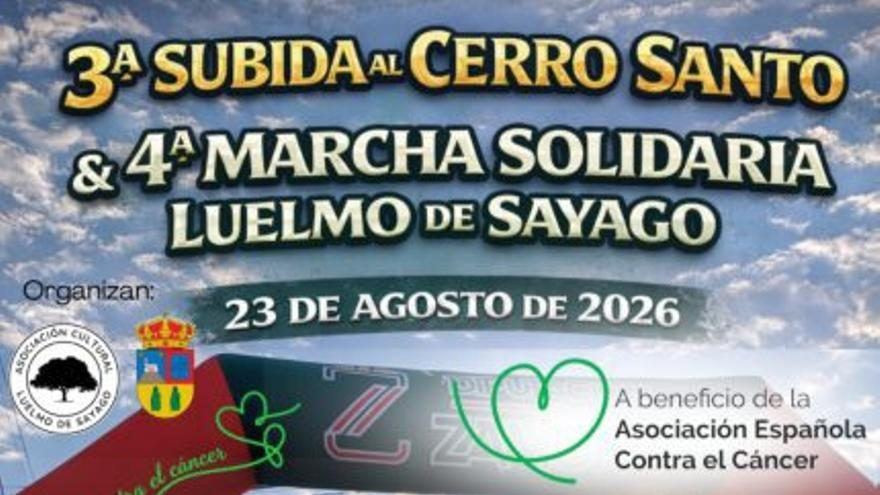 Luelmo de Sayago une deporte y solidaridad en su tercera Subida al Cerro Santo