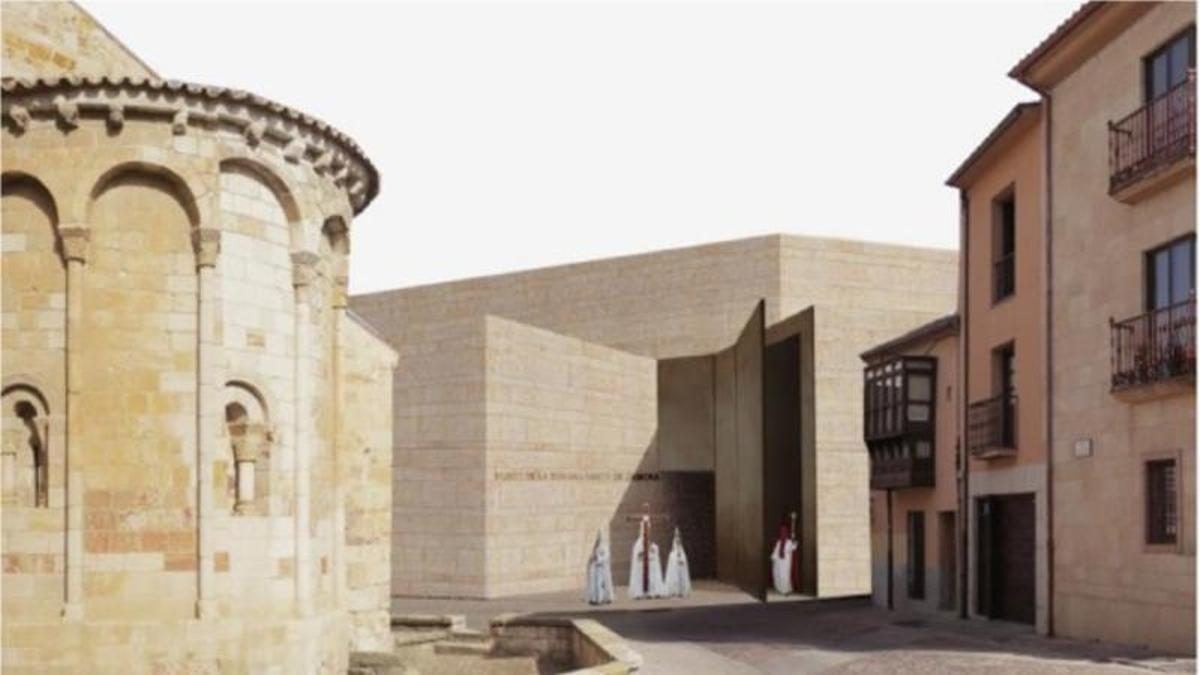 El debate sobre la fachada del nuevo Museo de Semana Santa de Zamora pone el foco en la transparencia de la obra