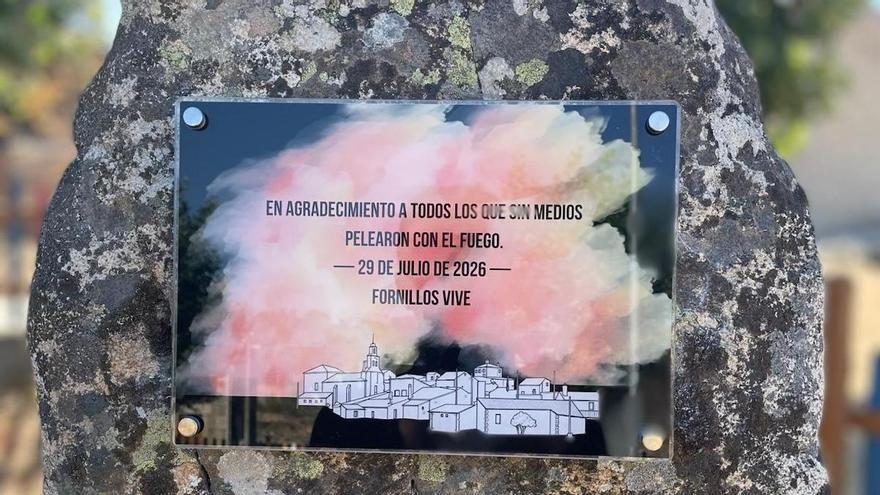 Fornillos de Fermoselle celebra un emotivo acto de gratitud para los héroes que combatieron las llamas