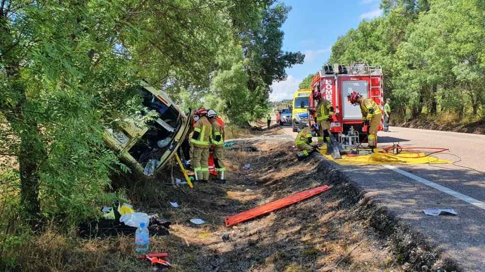 Tres heridos en dos siniestros viales sacuden las carreteras de Ávila en un domingo negro para el tráfico provincial