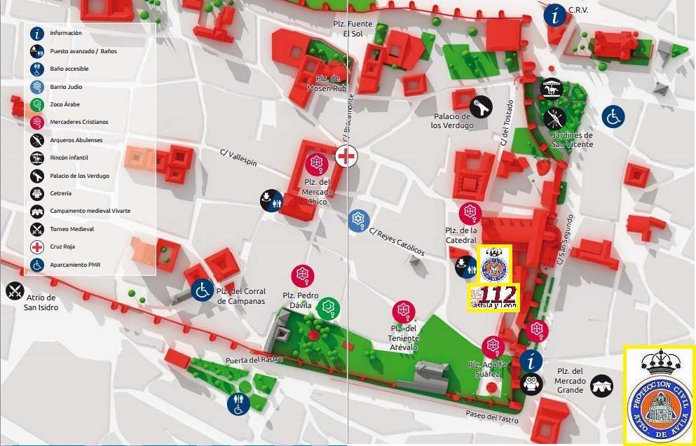 Ávila regula el tráfico en torno al Mercado Medieval para facilitar la visita de miles de personas
