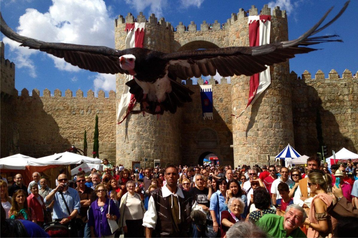 Ávila aprovecha su cita medieval para llevar el mensaje contra la violencia de género a miles de visitantes