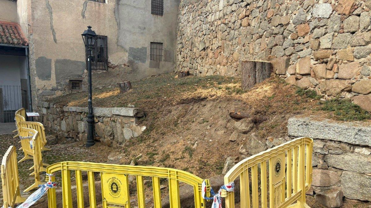 Nueve meses de espera: el PP de Ávila exige que el Ayuntamiento actúe ya sobre el muro del convento de Gracia