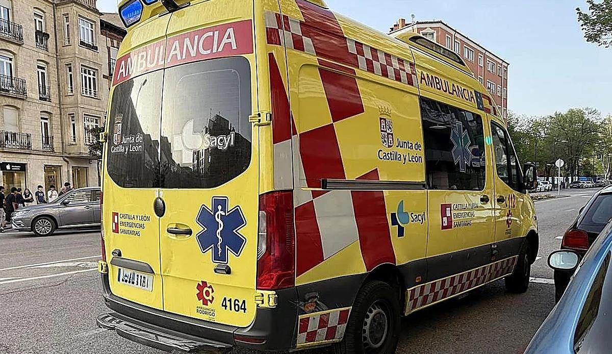 Un helicóptero medicalizado evacúa a un motorista herido tras una jornada de accidentes en Burgos