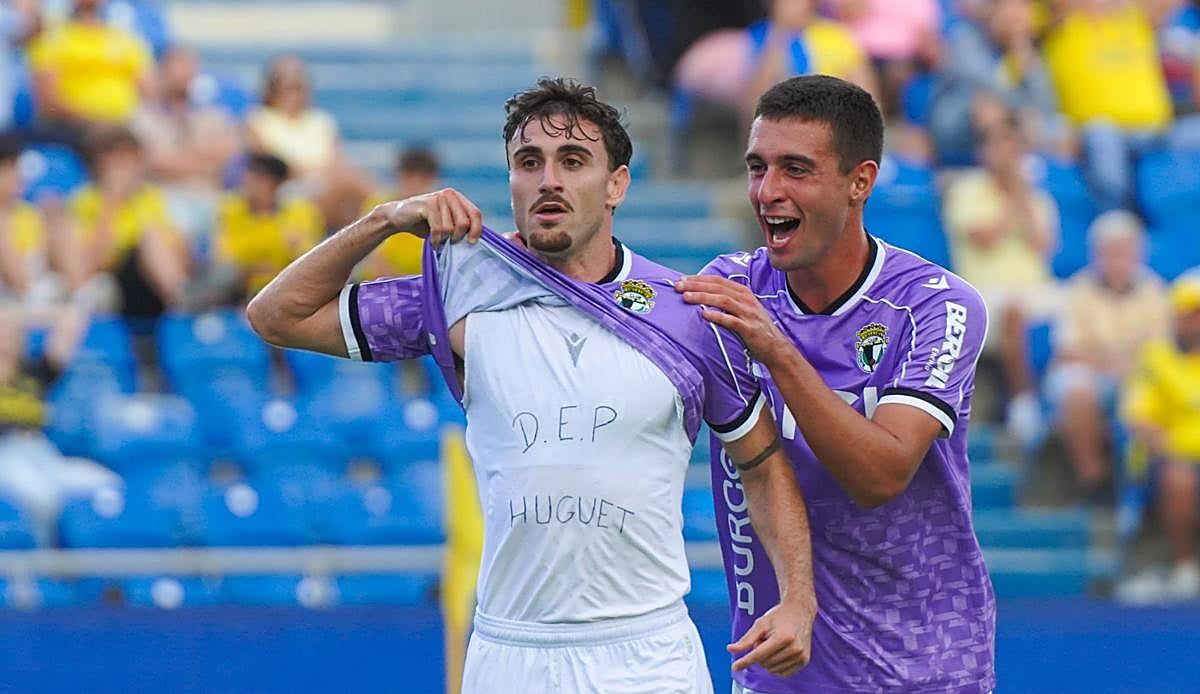 El Burgos CF arranca tres puntos de oro en Gran Canaria con un gol en el minuto 93
