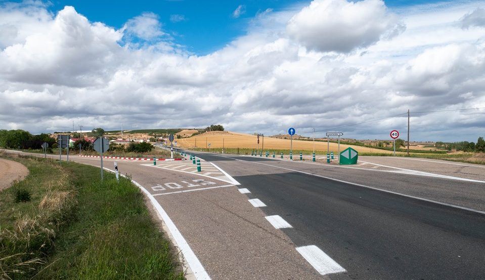Un accidente en la N-122 a la altura de Fuentecén deja cuatro personas heridas