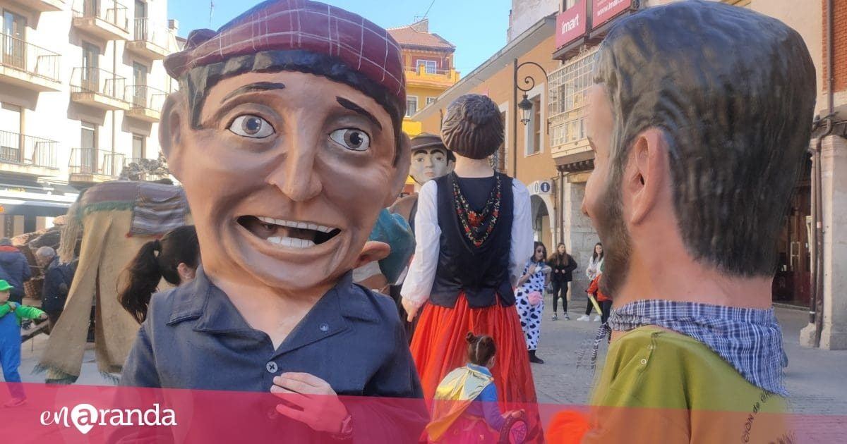 Aranda de Duero acoge el primer encuentro nacional de Gigantes y Cabezudos con comparsas de tres comunidades