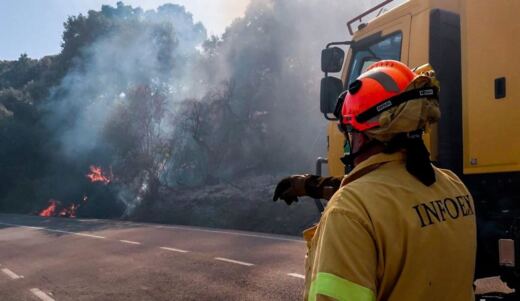 Cuatro incendios forestales en Cáceres en una semana marcada por el calor y la sequedad extrema