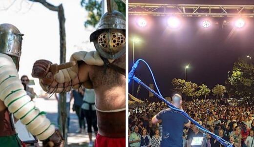 Cáceres el Viejo mezcla gladiadores, tributos musicales y K-pop en la segunda edición del Legionarius Fest