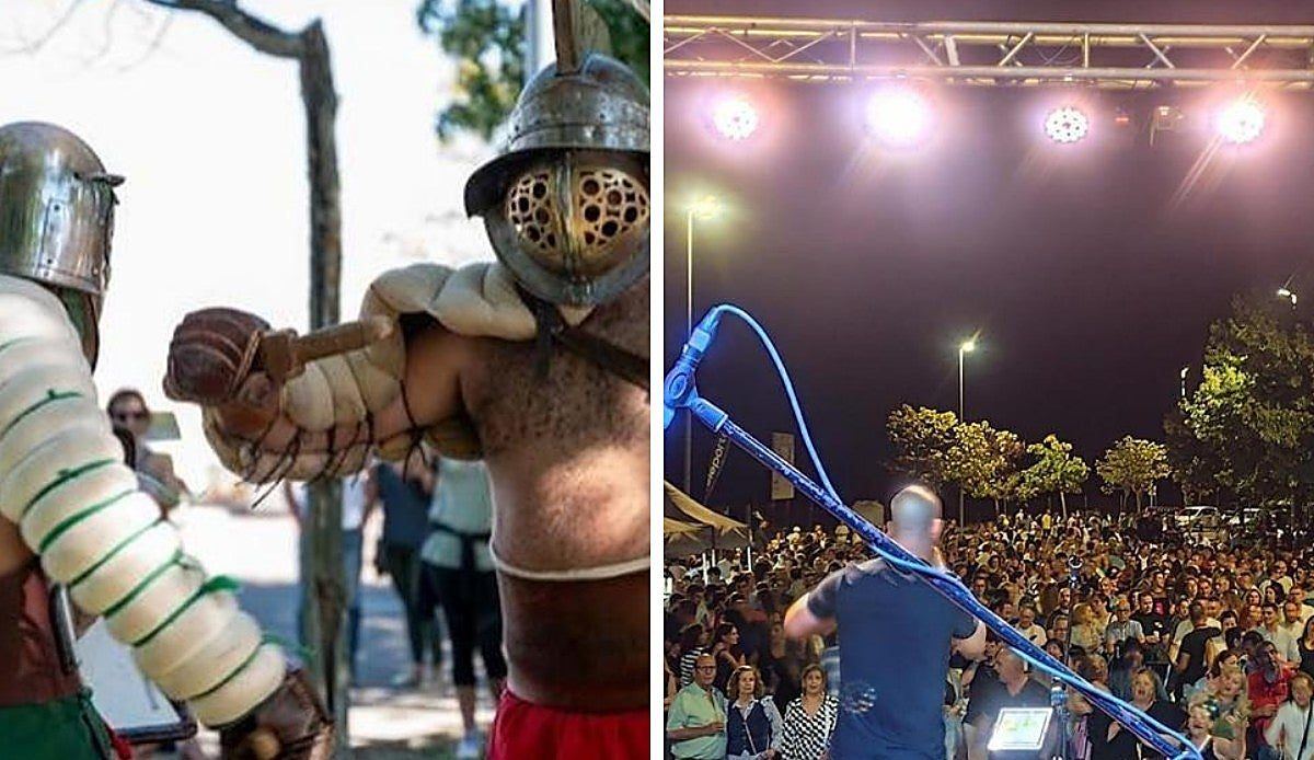 Cáceres el Viejo mezcla gladiadores, tributos musicales y K-pop en la segunda edición del Legionarius Fest