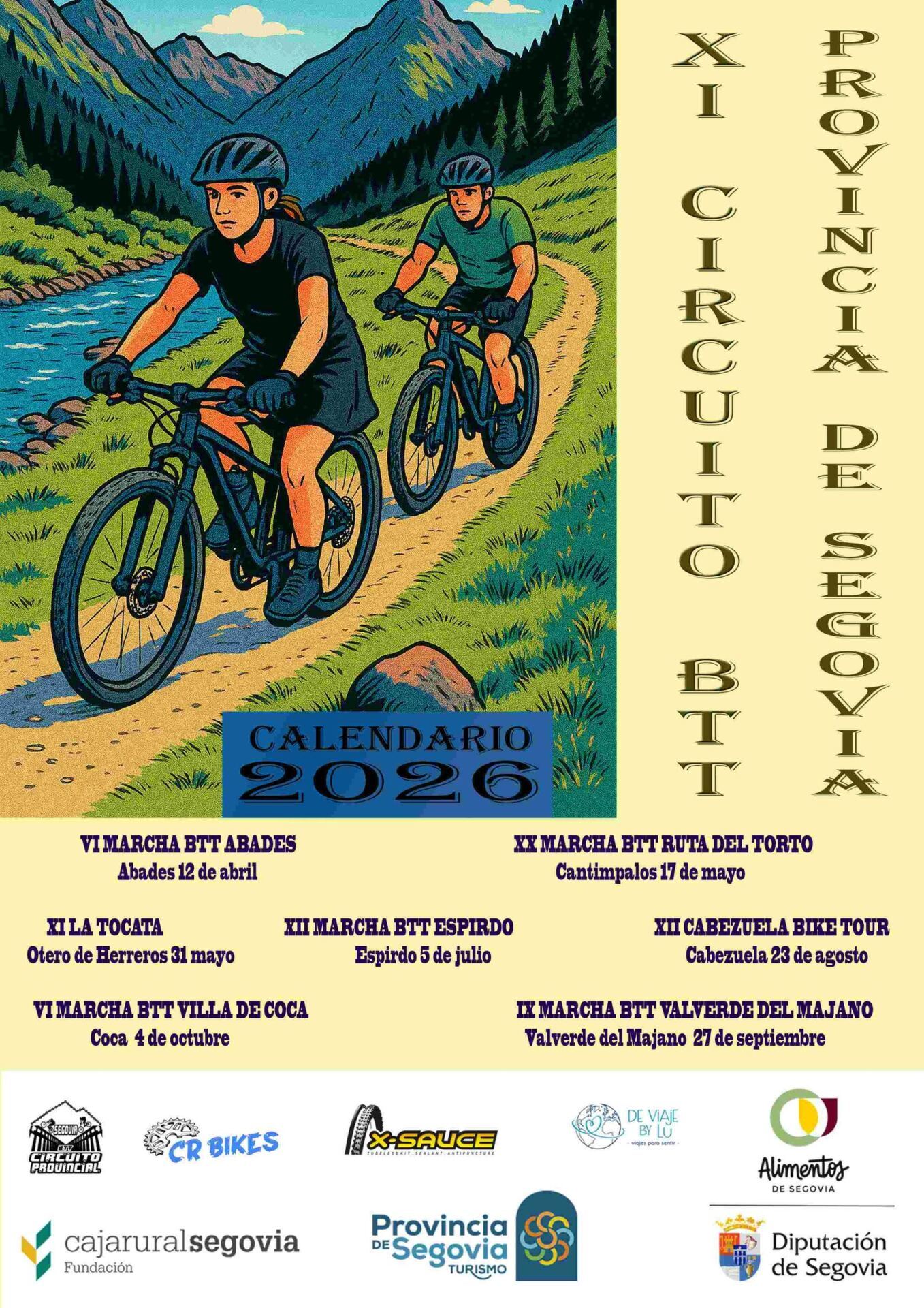 Cartel de Circuito Provincial BTT Segoviano 2026 - Coca