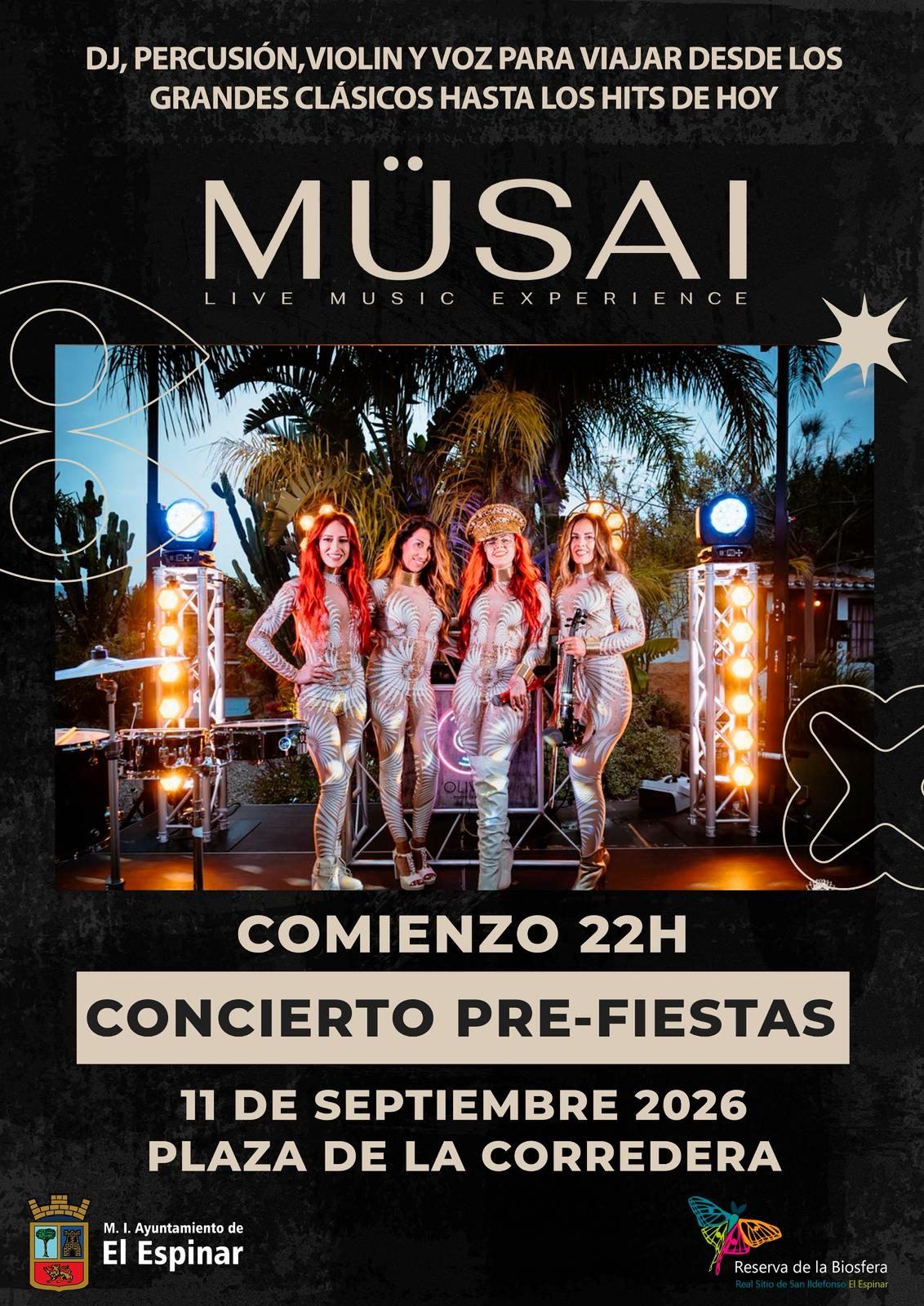 Cartel de Concierto de MÜSAI - El Espinar
