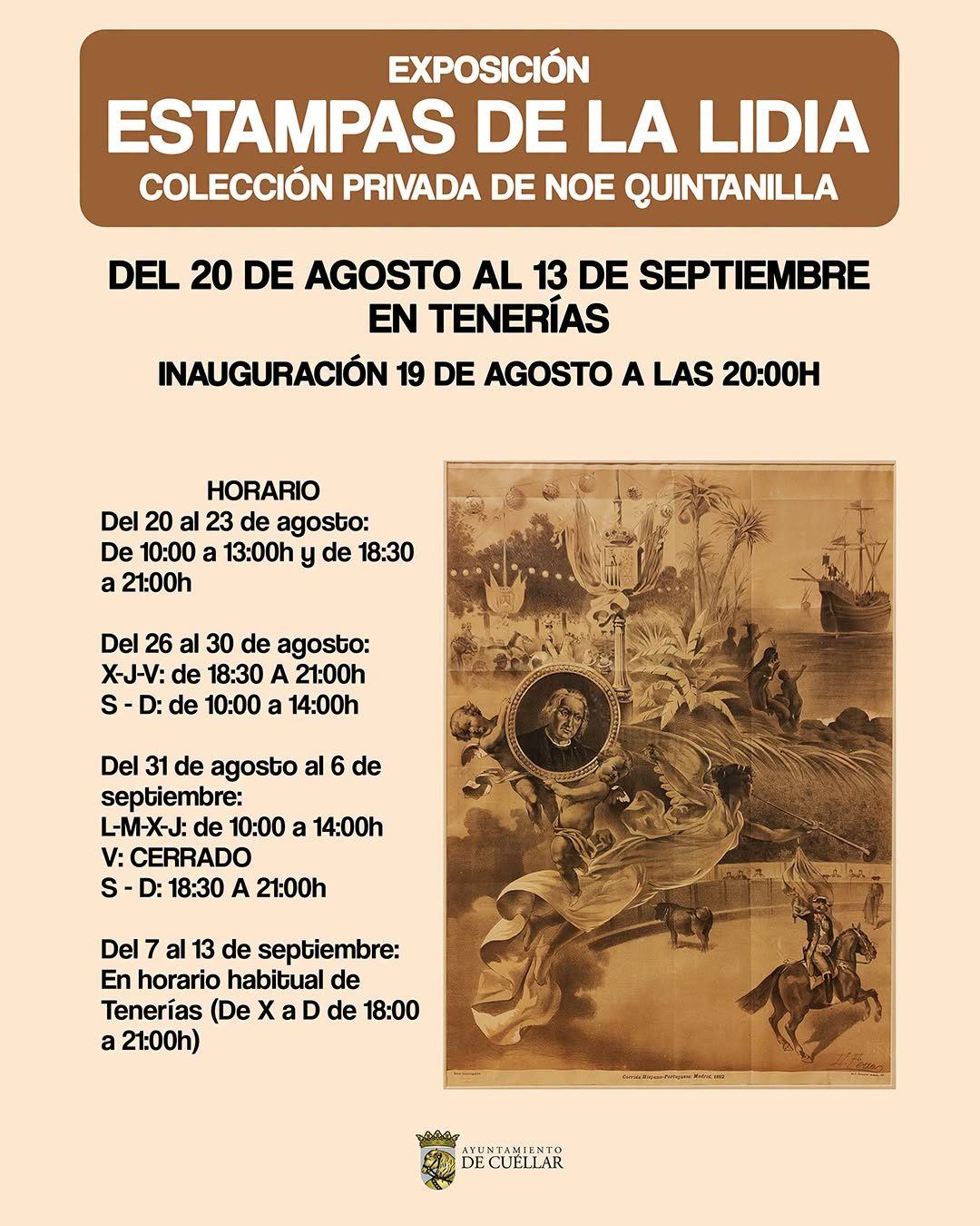 Cartel de Exposición de Noe Quintanilla - Tenerías Cuéllar