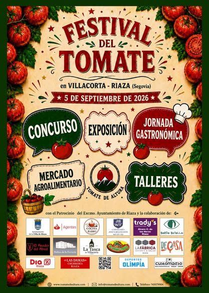 Cartel de Festival del Tomate de Altura - Villacorta