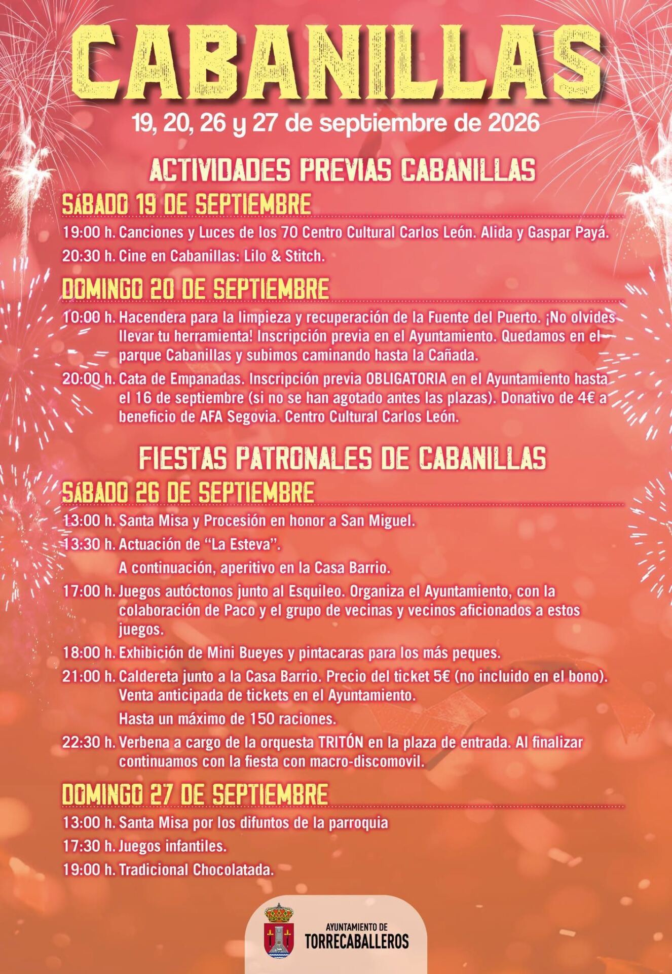Cartel de Fiestas en Cabanillas del Monte