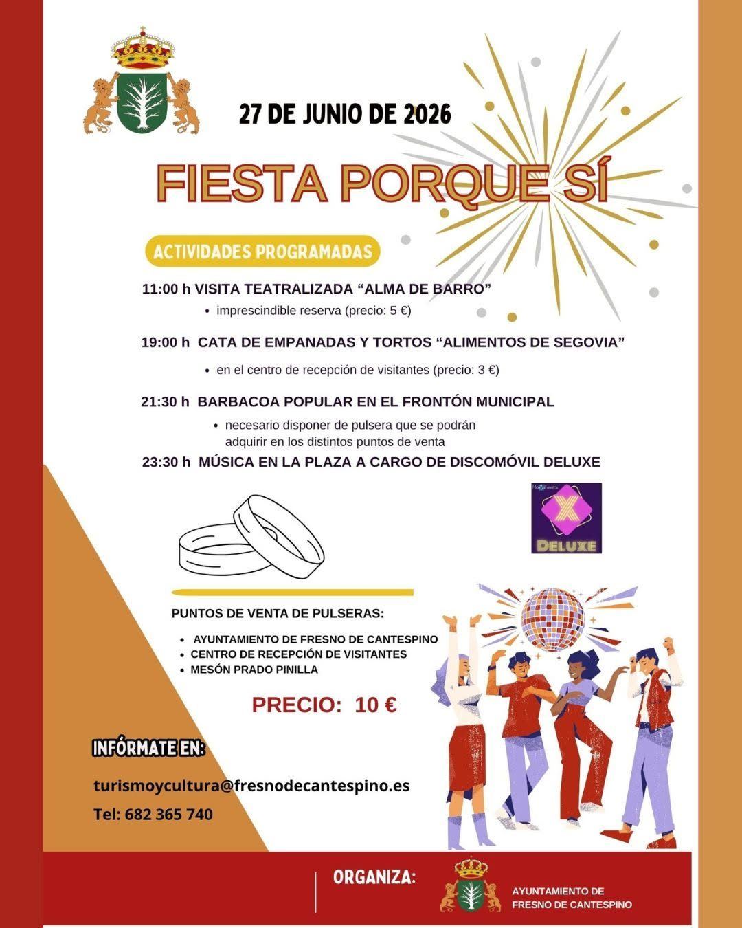 Cartel de Fiestas en Fresno de Cantespino