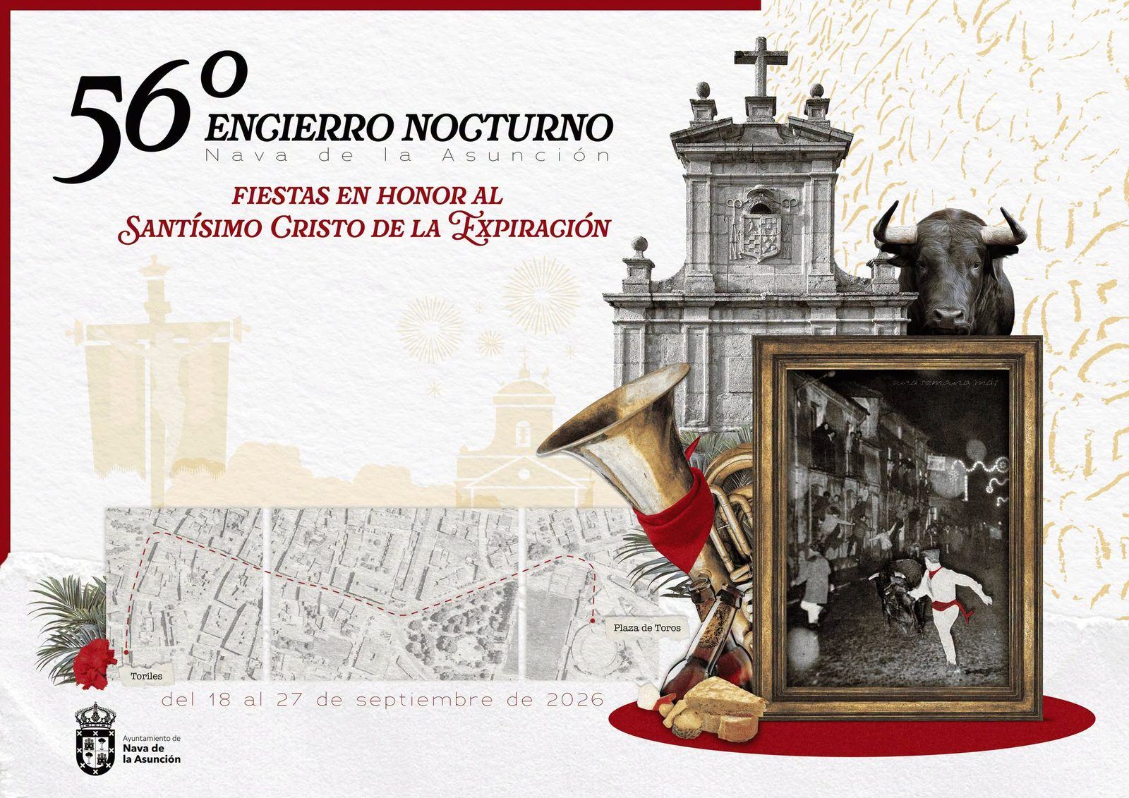 Cartel de Fiestas en Honor al Santísimo Cristo de la Expiración - Nava de la Asunción
