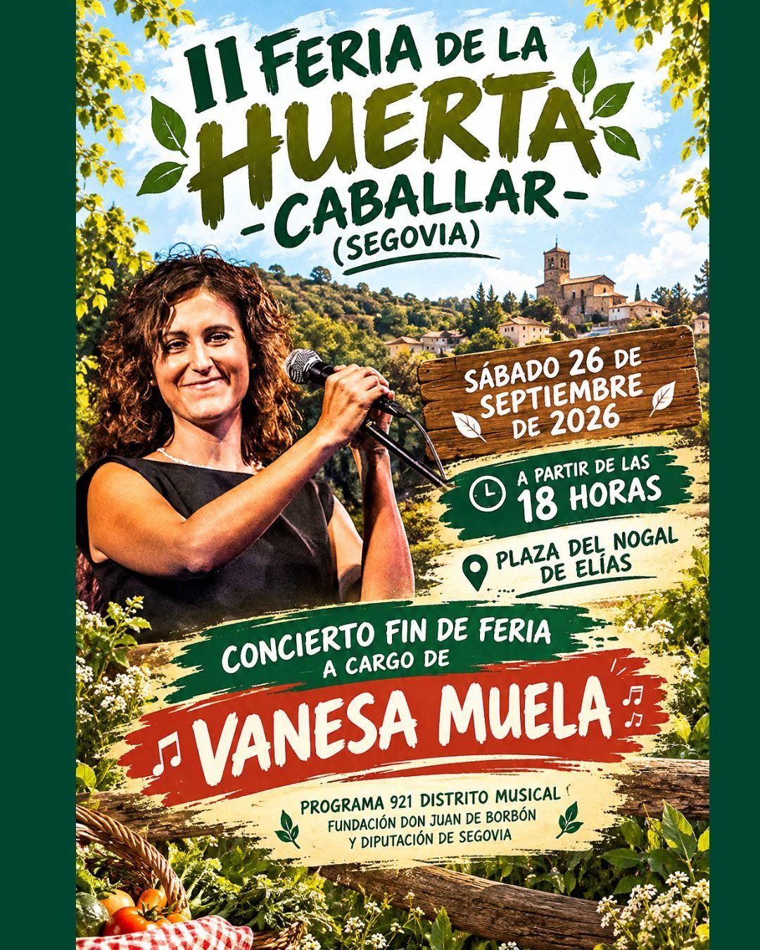 Cartel de II Feria de la Huerta - Caballar