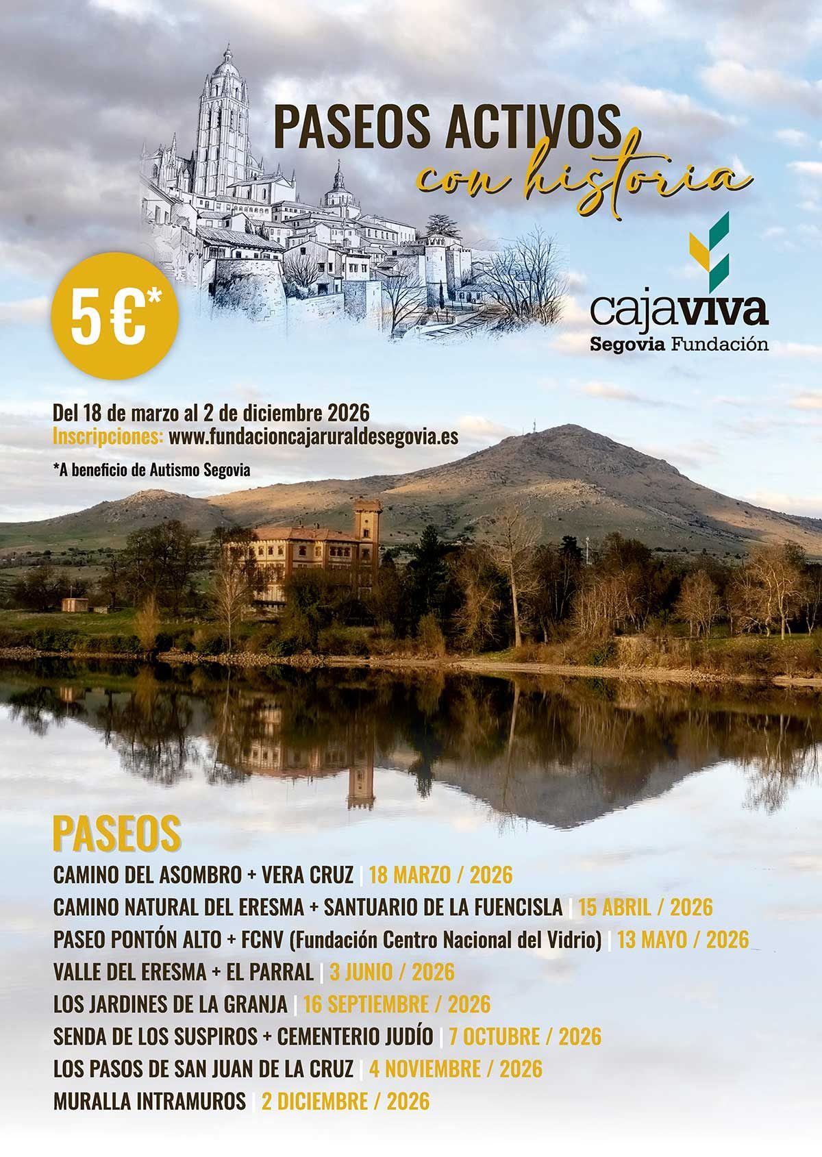 Cartel de Paseos activos con historia - Senda de los Suspiros y cementerio judío