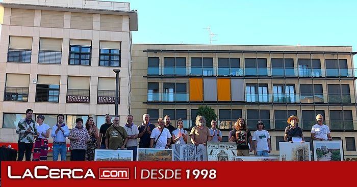 Evaristo Palacios arrasa en el concurso de pintura rápida de Guadalajara con una obra desde el Alamín