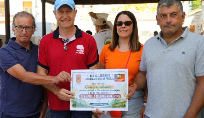 La Paella Solidaria de Pareja recauda fondos para los ganaderos de la Sierra Norte devastados por el fuego