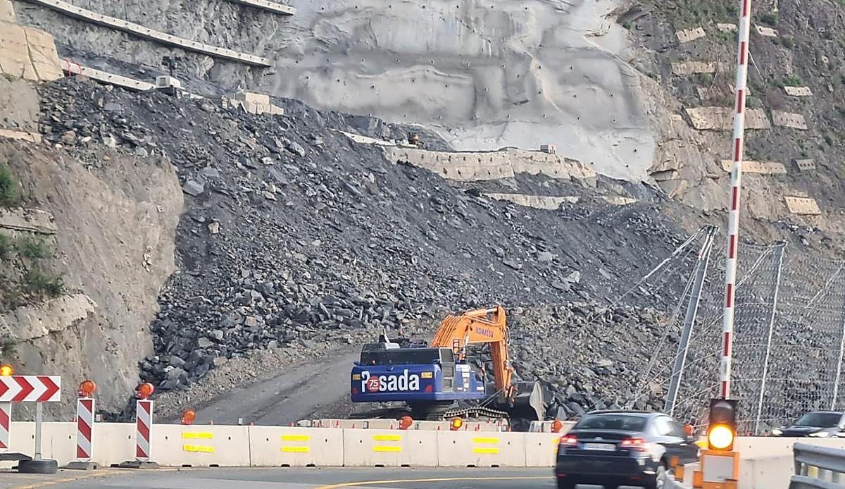 La autopista del Huerna rozará la normalidad en semanas tras casi dos años de obras por el gran desprendimiento